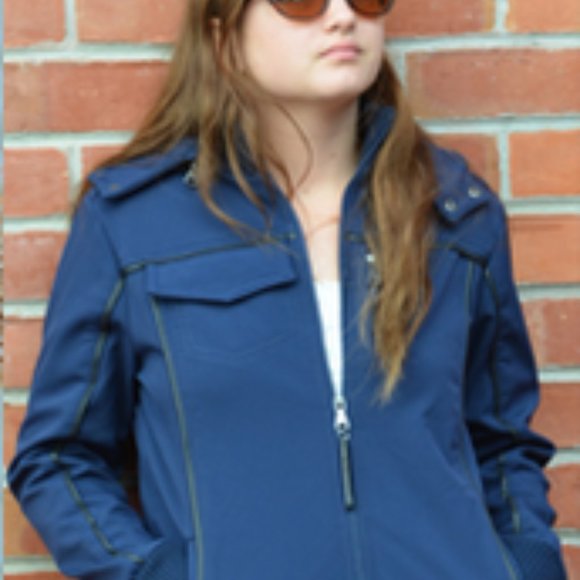 Baubax travel bomber jacket in Blue: Version 1 - Picture 2 of 7